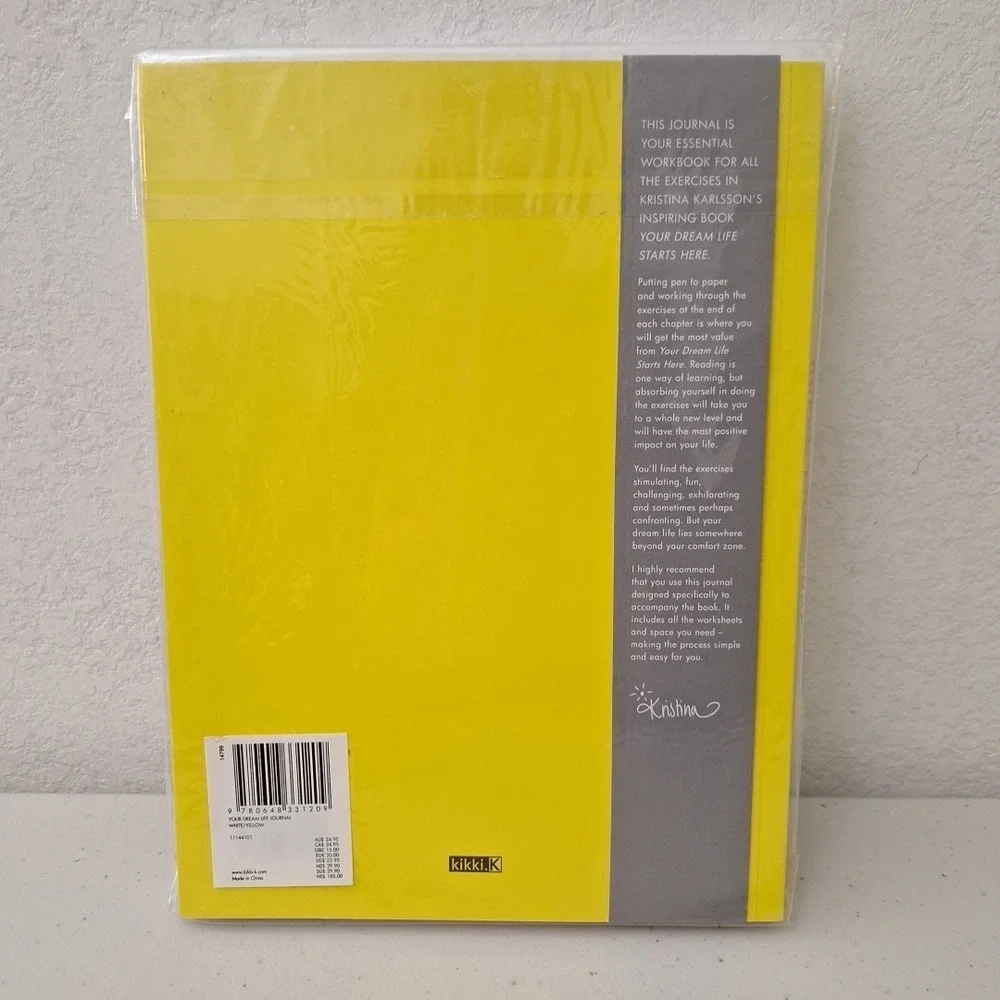 Your Dream Life Journal by Kristina Karlsson Workbook Exercises NEW SEALED